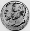 Portrait de Adolf Erik Nordenskiöld et Louis Palander (avers)