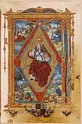 Dieu le père et les évangélistes, fo&nbsp;70&nbsp;ro.
