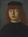 Portrait d'un gentilhomme, tempera et huile sur panneau. 31,1&nbsp;×&nbsp;24,8&nbsp;cm