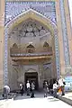 Portail principal de la médersa Mohammed Rahim Khan à Khiva.