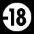 Pictogramme d'interdiction aux moins de 18 ans