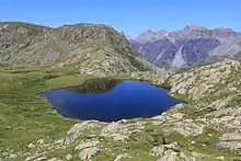 Grand lac de Morgon (2&nbsp;427&nbsp;m).