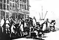 Débardeurs et leur Maître sur le port de Brest à la fin du XVIIIe siècle.