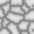 Image (en niveaux de gris) d'un pavage bruité