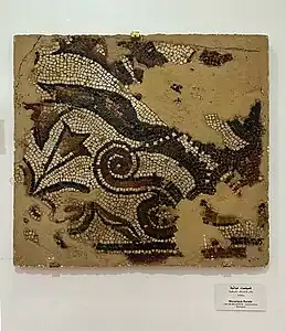 Mosaïque floral de la période de Constantine romaine