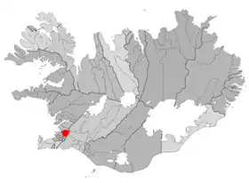 Localisation de Mosfellsbær