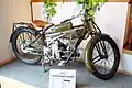 Moto Guzzi monocylindre horizontal de 500&nbsp;cm3 (1921).