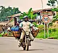 Moto-taxi entre Adjohoun et Kétoukpè