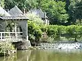 L'Oust au niveau du moulin de Beaufort.