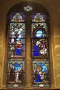 L'Annonciation et la Nativité du Christ.