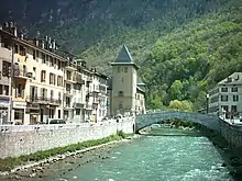 Centre-ville de Moûtiers.