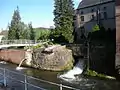 Chutes d'eau au jardin Humbert Belhomme.