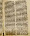 Manuscrit d'Avranches (folio illustratif ; fin XIIe siècle)