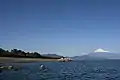 Miho no matsubara et le mont Fuji.