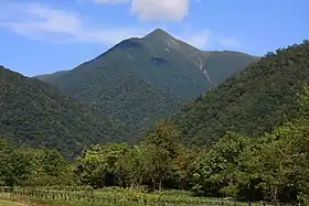 Vue depuis la vallée de la Menasyunbetsu.