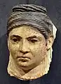 Portrait funéraire. Égypte romaine, IIe siècle. Plâtre peint. Liebieghaus