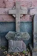 Dalle funéraire de Mattern Jaeglé, bourgmestre de Munster de 1777 à 1789.