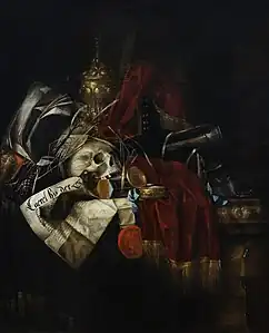 Vanité au crâne (avant 1677, Musée des Beaux-Arts de Rennes).
