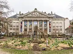 Muséum d'histoire naturelle de Nantes dans son édifice construit à cet effet, fin du XIXe siècle