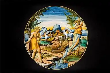 Coupe Apollon et Daphné, Rimini (Italie), XVIe&nbsp;siècle.