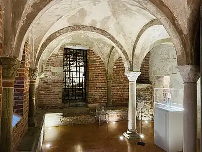 Crypte de Santa Maria del Popolo, XIe&nbsp;siècle.