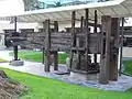Pressoir « à bascule » ligure du XVIIe siècle au Museo dell'Olivo (Imperia Italie).