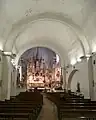 Nef romane et chœur du XVIIe&nbsp;siècle.