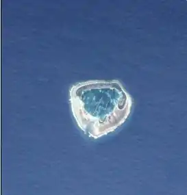 Ducie vue du ciel (image NASA)