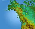 La côte nord-est du Pacifique, illustration d'une interface terre-mer de type topographique