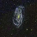 NGC 5033 en ultraviolet (GALEX).