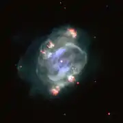 Autre image de NGC 5307 réalisée avec les données captées par le télescope Hubble.