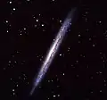 NGC 5907 capté à l'Observatoire du mont Lemmon (Université de l'Arizona).