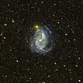NGC 7496 imagée dans le domaine de l'ultraviolet par le télescope spatial GALEX.