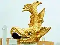 Kinshachi (金鯱) sur le château de Nagoya, région du Chūbu (Japon).