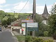 Entrée de l'agglomération.