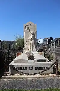 Monument funéraire d'Édouard Normand, Nantes, cimetière Miséricorde.