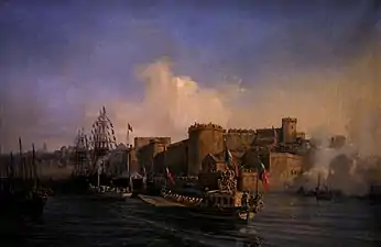 Visite de Napoléon III à Brest, 11 août 1858 (1859), Paris, musée national de la Marine.