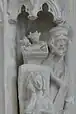 Nativité sur colonne du chœur de la basilique.