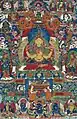 Thangka avec Prajnaparamita. Représentation népalaise de la fin du XVIIe siècle.