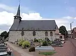 L'église fortifiée côté sud.