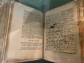 Notes personnelles de Newton dans la première édition.