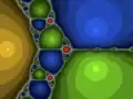Fractale de Newton pour p(z) = z3 - 2z + 2. Les points en rouge n’atteignent aucune racine.