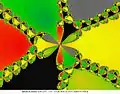 p
        (
        z
        )
        =
        
          z
          
            6
          
        
        +
        
          z
          
            3
          
        
        −
        1
      
    
    {\displaystyle p(z)=z^{6}+z^{3}-1}
  
.