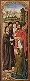 Le Christ et sainte Marthe, panneau gauche de La Résurrection de Lazare.
