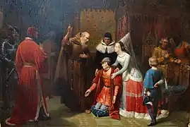 Louis XI au pied de saint François de Paule, 1843, Musée du Louvre