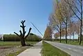 Nieuw-Vennep, le pont : Calatravabrug de Harp.