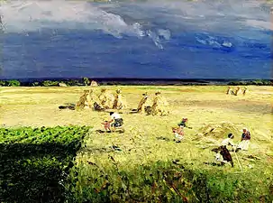 La moisson. 1906.Musée d'État de Tchouvachie.