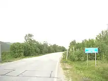 Frontière entre la Finlande et la Norvège, en quittant Nuorgam par l'est.