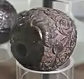 Travail de bagnard, noix de coco gravée, Guyane, XVIII-XIXe