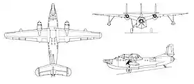 vue en plan de l’avion